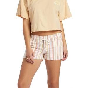 NEW ROXY oceanside yarn dye shorts in cork sunny side stripe